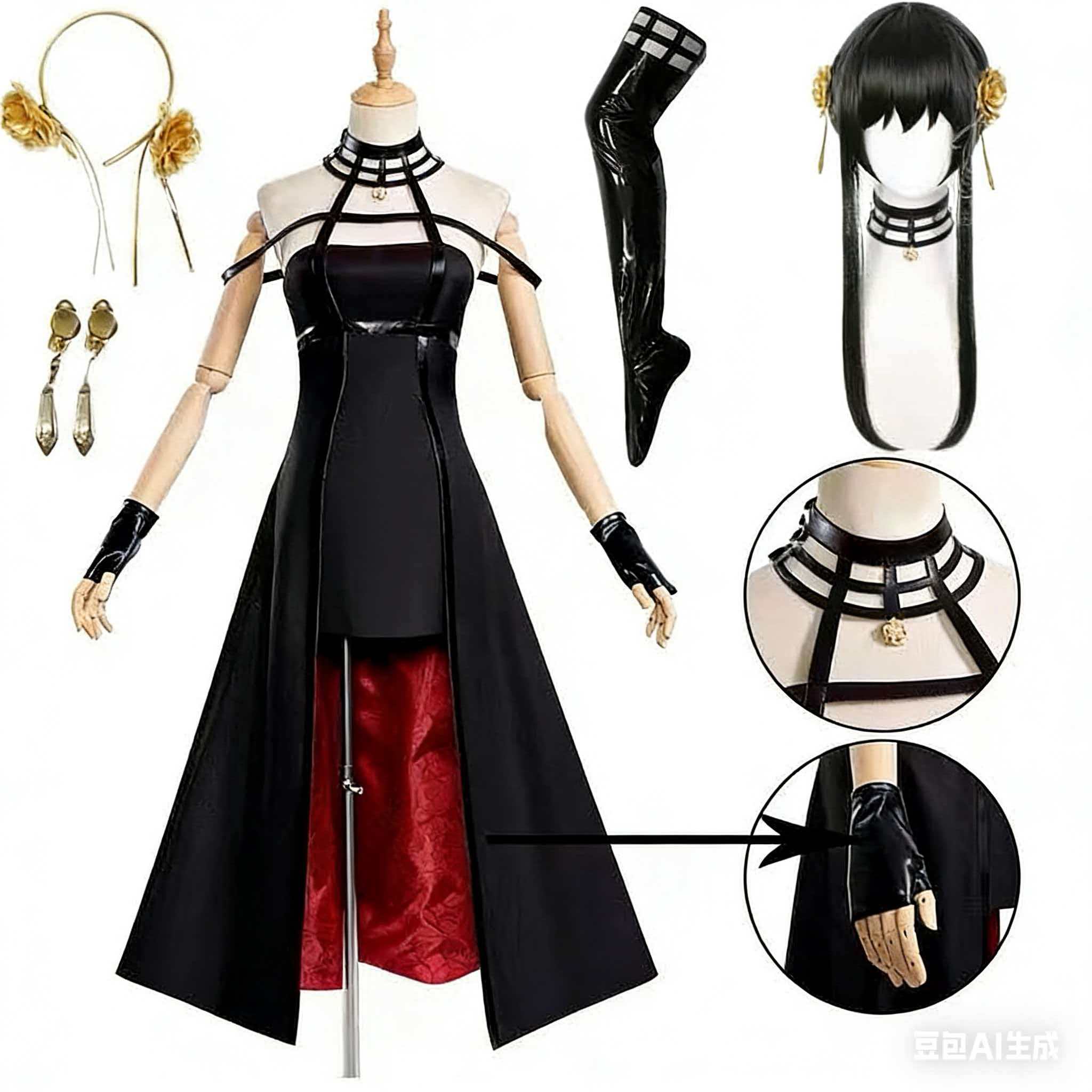 Anime Cosplay Yor - Yor Forger Cosplay Kostuum Hoofdband Elastische