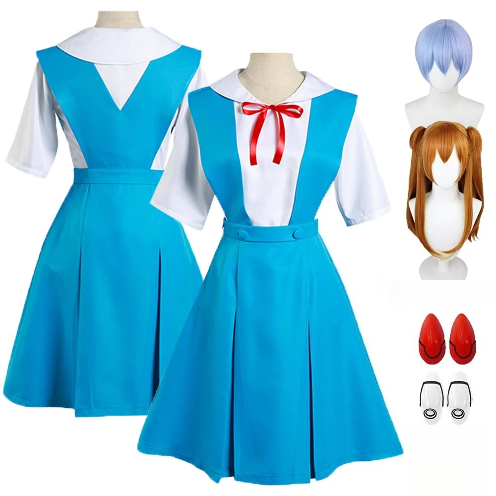 Anime Cosplay Japanese Girl - Anime Rei Ayanami Cosplay Kostuum Asuka