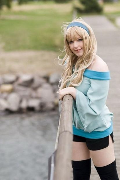 Anime Cosplay Nome - Macross F Sheryl Nome Lichtgroen Chiffon