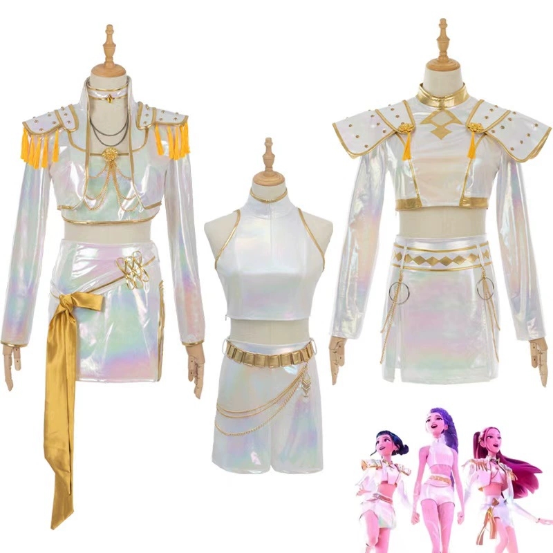 Anime Cosplay Japanese Girl - Cosplay Kostuum PU Leer Wit Zingen
