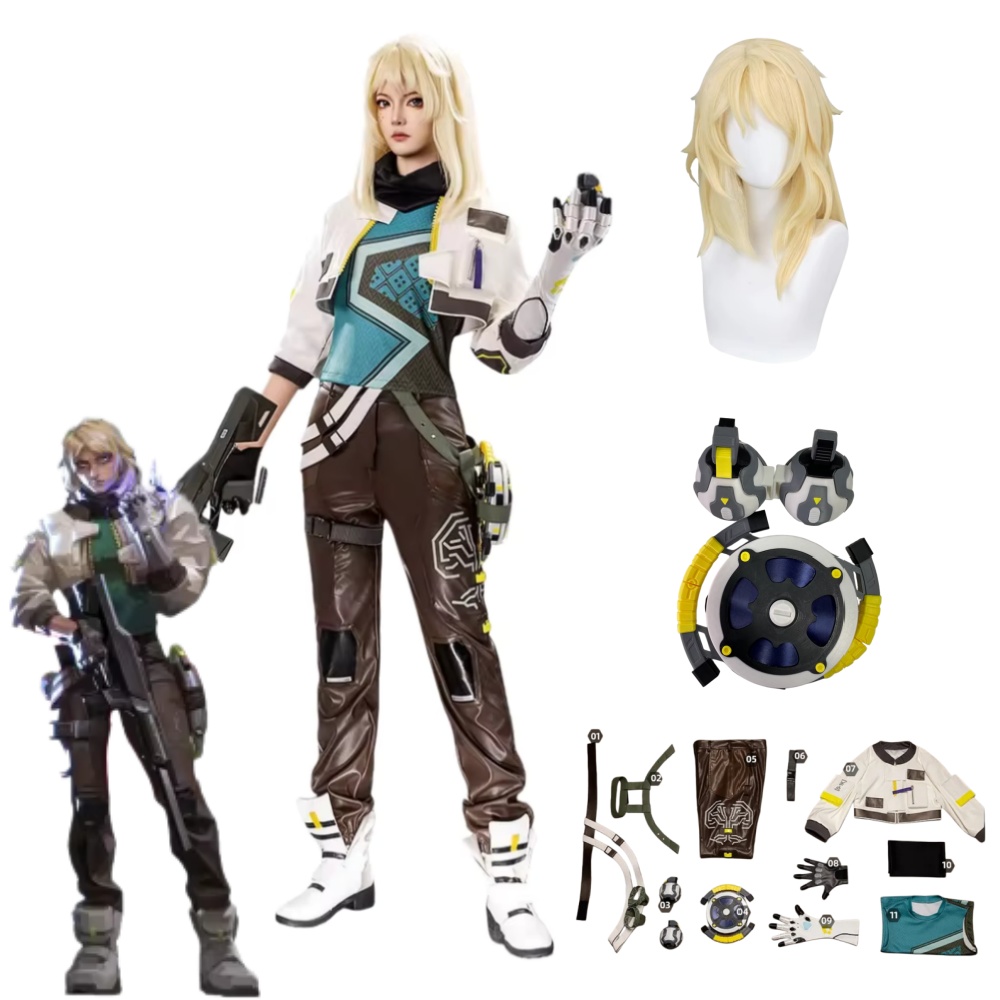 Anime Cosplay Outfit - Deadlock Cosplay Kostuum Rekwisieten VALORANT Deadlock