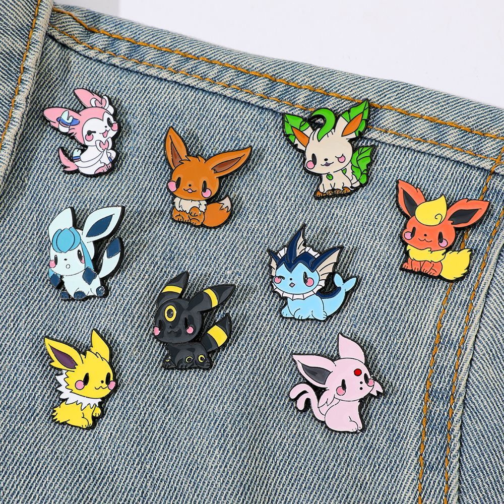 Anime Cosplay Pokemon - Leuke Pokemon Eevee Emaille Pins Anime