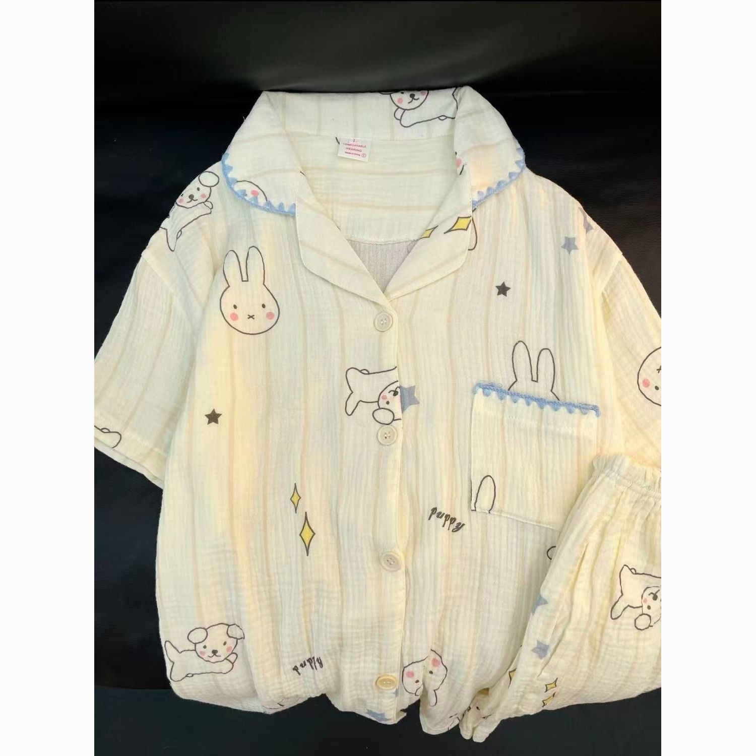 Anime Cosplay Girl Easy - Miffy Kawaii Anime Bunny Gauze Pyjamaset