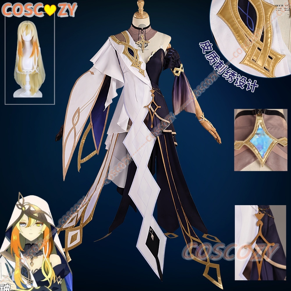 Anime Cosplay Japanese Girl - Genshin Impact Rhinedottir Naberius Cosplay Kostuum