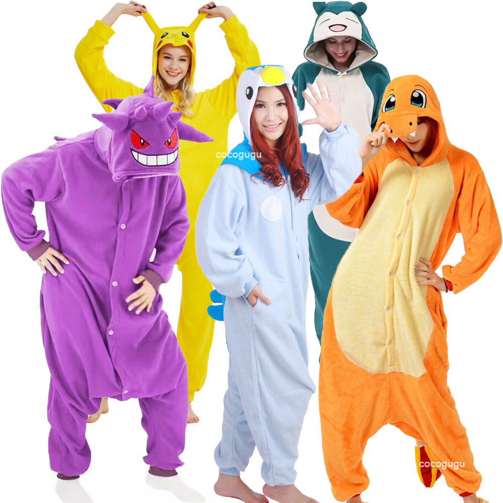 Anime Cosplay Pokemon - Pokemon Cosplay Kostuum Mannen Vrouwen Kigurumis