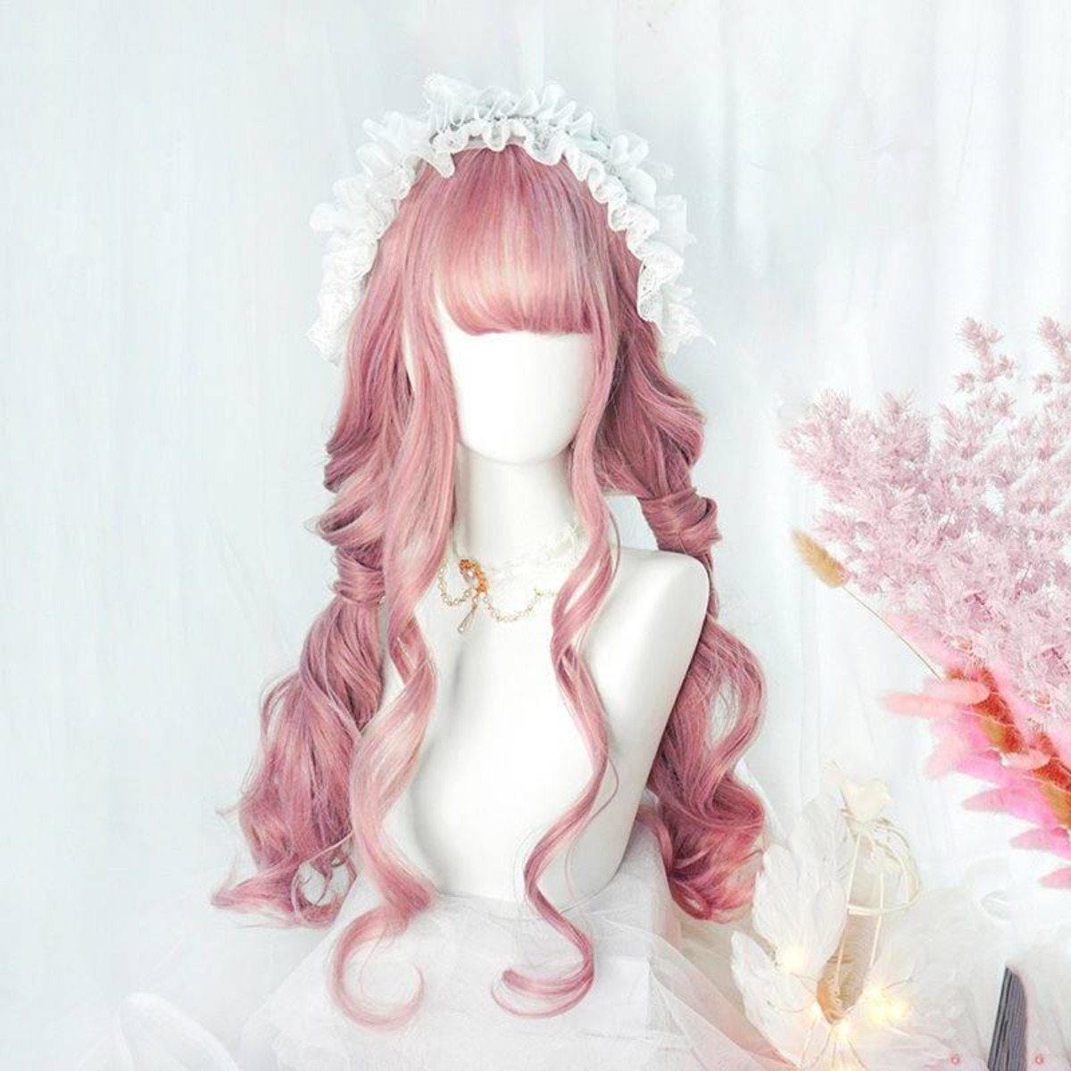 Dames volledige hoofdpruik lan - Anime Cosplay Realistic recensie en prijs