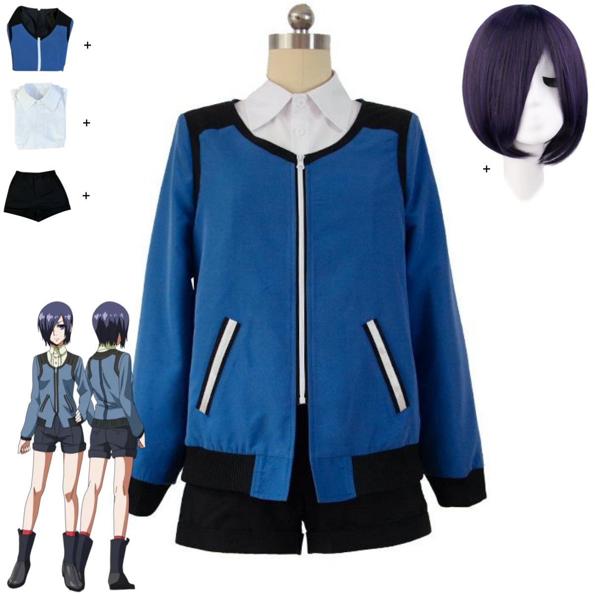 Anime Tokyo Ghoul Touka Kirish - Anime Cosplay Tokyo Ghoul recensie en prijs