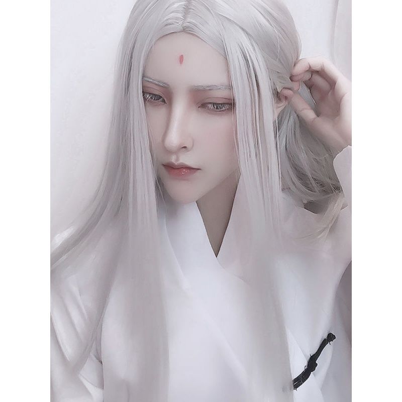 Mannen Hanfu Lang Recht Haar A - Anime Cosplay Long Hair recensie en prijs