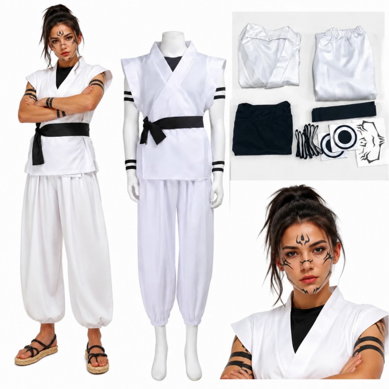 Ryomen Sukuna Cosplay Kostuum  - Jujutsu Kaisen Uniform recensie en prijs