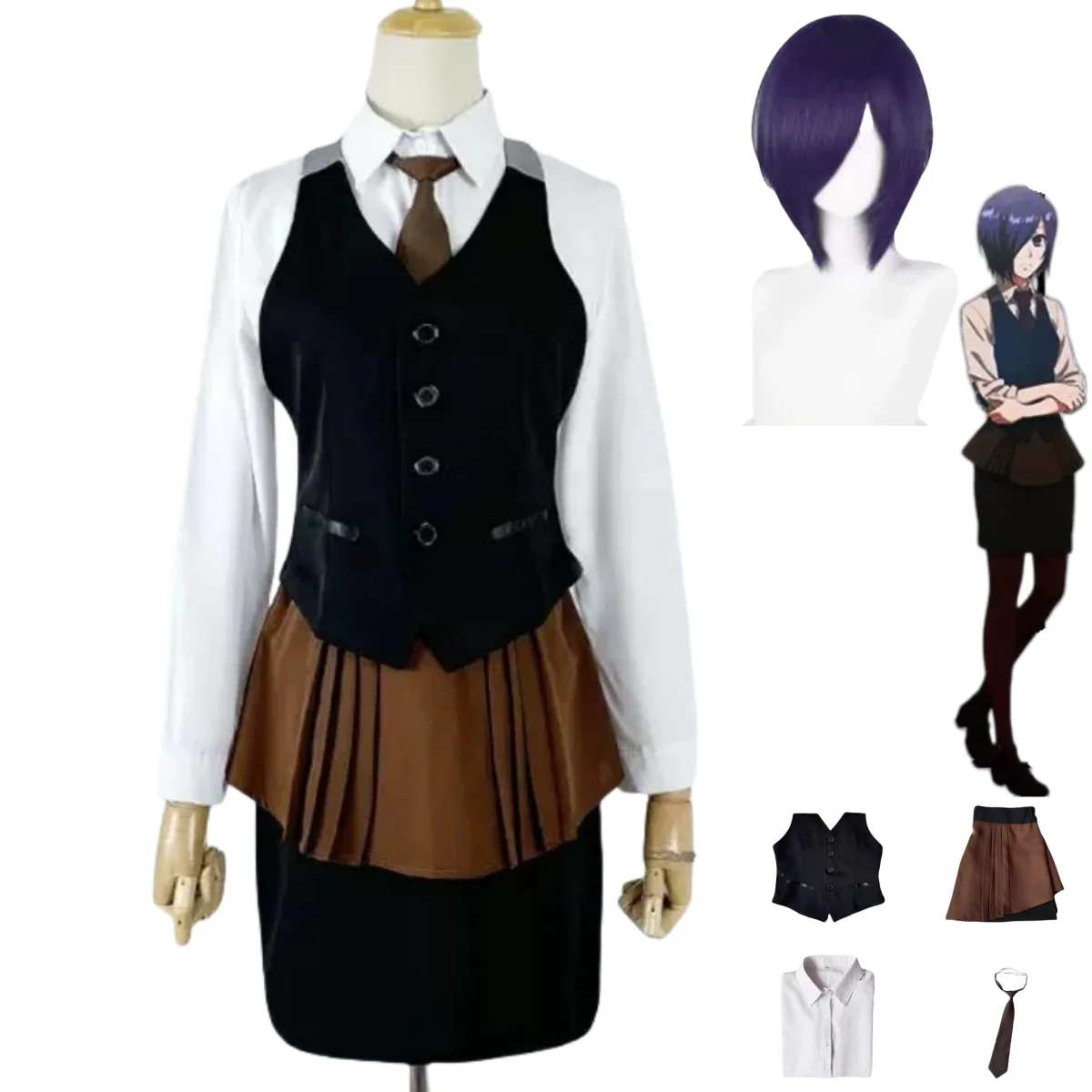 Anime Tokyo Ghoul Touka Kirish - Anime Cosplay Tokyo Ghoul recensie en prijs