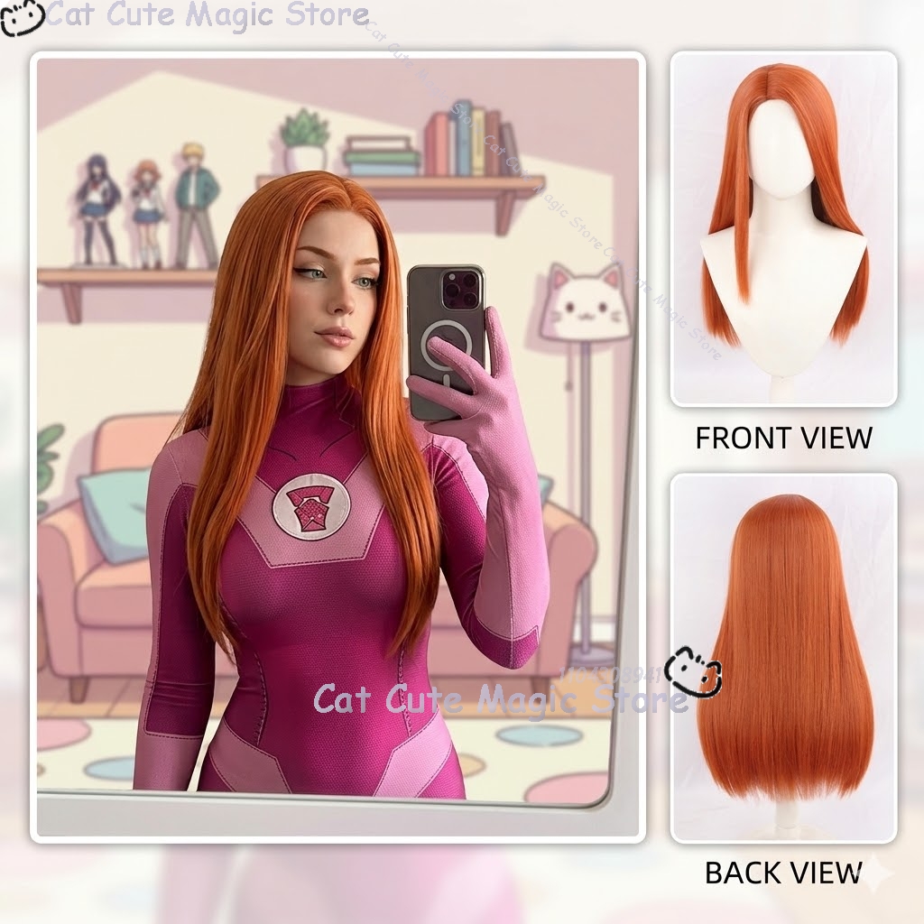 Samantha Eve Wilkins Atom Eve  - Anime Cosplay Long Hair recensie en prijs