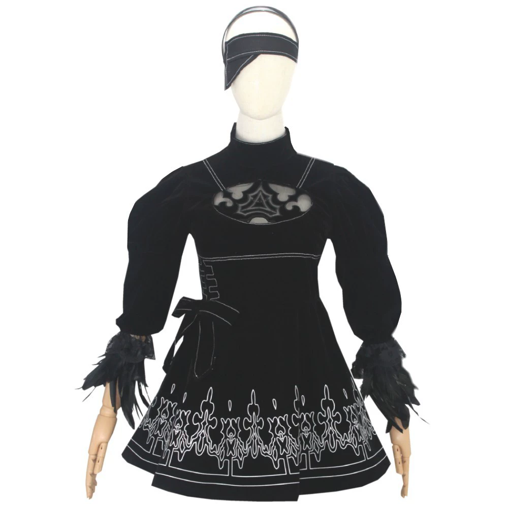8 STKS anime 2B Cosplay Kostuu - Anime Cosplay Eyes recensie en prijs