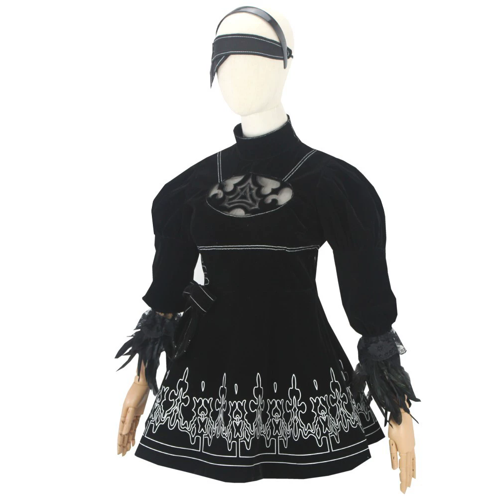 8 STKS anime 2B Cosplay Kostuu - Anime Cosplay Eyes recensie en prijs